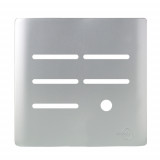 Placa p/ 5 Interruptores + Furo 4x4 - Novara Prata